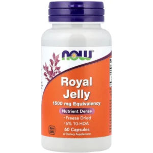ناو رويال جيلي 1500 مجم 60 كبسولة | Now Royal Jelly 1500 Mg 60 Cap