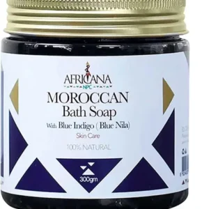 افريكانا ان بي سي صابون مغربي بلو انديجو و بلو نايل 300 مل | Africana Npc Moroccan Soap 300Ml Blue Indigo / Nile Blue