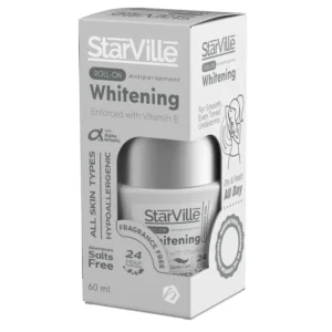 Starville Whit. Antipres. Roll-On 60 Ml Fragrance Free
