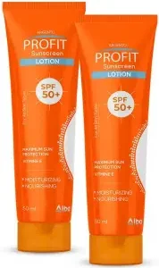 ارجنتو بروفيت صن سكرين لوشن بدرجة حماية +50 درجة فيتامين هـ 50مل (1+1) (عرض خاص) | Argento Profit Sunscreen Lotion Spf50+ 50Ml Vit.e (1+1) #