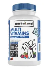 هيربا لاند للكبار جومي (مولتيفيتامينس) 60 حلوى مطاطية حبة | Herba Land Adults Gummy (Multivitamins) 60 Gummies Hba
