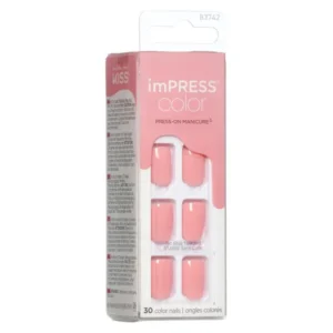 كيس امبريس أظافر صناعية بريتي بينك كود 7421 | Kiss Impress Color Code (7421) Pretty Pink