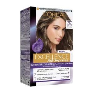 لوريال اكسيلانس صبغة شعر كريم اش بلوند 7.17 | Loreal Excell. H.color Cr. 7.17 Ash Blonde
