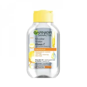 غارنييه ماء ميسلار منظفه غنية بفيتامين سي لازالة المكياج 100 مل | Garnier Micellar Water + Vitamin C 100Ml