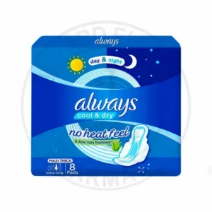الويز فوط صحية كول دراي ماكسي باد طويل جدا بالصبار 8 قطع | Always Pads Sanitary Cool Dry Maxi Pad Long Very With Aloe 8 Pieces