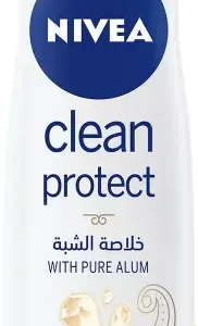 Nivea Spray Deodorant Clean Protect With Extract Alshba Women (Discount 10 EGP) 150 Ml - Offer Special