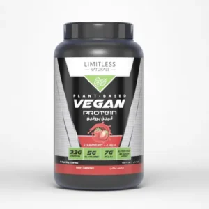 ليميتلس ناتشورالز فيجان بروتين 1000 جم (فراولة) بودرة | Limitless Naturals Vegan Protein 1000 Gm (Strawberry) Powder