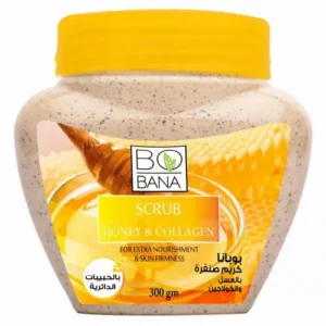 بوبانا سكراب كريم بالعسل و الكولاجين 300 جم | Bobana Skrab Cream With Honey And Alkwlajyn 300 Gm