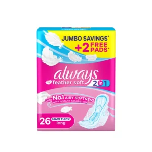الويز ماكسي فوط صحية نعومة الريش جامبو طويل 26 قطعة ( عرض خاص ) | Always Maxi Pads Sanitary Nawma Alrysh Jumbo Long 26 Piece ( Offer Special )