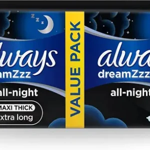 الويز فوط صحية دريمز ماكسي نايت باد عبوة اقتصادية طويل جدا 16 قطعه ( عرض خاص ) | Always Pads Sanitary Drymz Maxi Night Pad Pack Economy Long Very 16 Piece ( Offer Special )
