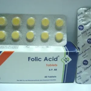 فوليك حمض 5 مجم 30 قرص (ميمفيس) | Folic Acid 5 Mg 30 Tab (Memphis)