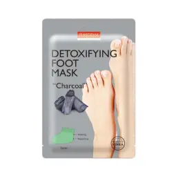 بيورديرم ماسك القدم بالفحم 17 جرام | Purederm Detoxifying Foot Mask Charcoal 17Gm