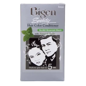 بيجن سبيدي بلسم للشعر الملون بلاك براون 882 | Bigen Speedy H.color Cond 882 Black Brown