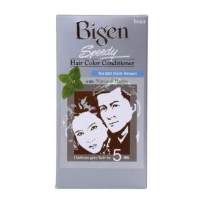 بيجن سبيدي بلسم للشعر الملون دارك براون 883 | Bigen Speedy H.color Cond 883 Dark Brown