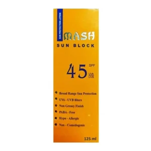 ماش شمس بلوك 125مل معامل حماية45 | Mash Sun Block 125ml Spf45