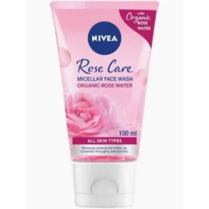 نيفيا غسول الوجه ميسلار بماء الورد جميع أنواع البشرة 150 مل | Nivea Rose Care Micellar Facial Wash 150Ml F/All Sk.