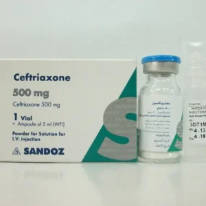 Ceftriaxone (Sandoz) 500 Mg I.V 1 Vial