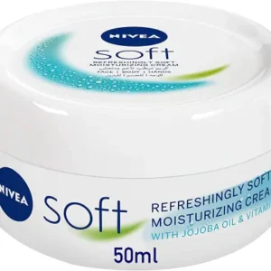 نيفيا سوفت كريم مرطب للبشرة 50 مل ( عرض خاص ) | Nivea Soft Moist Cr. 50Ml (#)