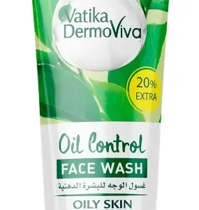 دابر فاتيكا ديرموفيفا غسول الوجه 50مل + زيت شجرة الشاي 10مل | Dabur Vatika Dermoviva Face Wash 50Ml+10Ml Tea Tree Oily Skin