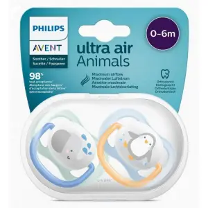أفنت تتينه الترا اير اورثو من 0-6 شهور اولادى | Avent Pacifier Ultra Air Ortho From 0-6 Months Awlada