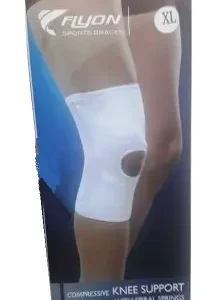 فلايون سبيرال سبرنج ركبة بدعامة مقاس اكس لارج | Flyon Sbyral Sbrnj Knee With Support Size X Large