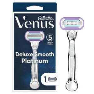 جيليت فينوس ديلوكس بلاتنيوم ماكينة حلاقة حريمي 1 قطعه | Gillette Venus Deluxe Blatnywm Shaver Women 1 Piece