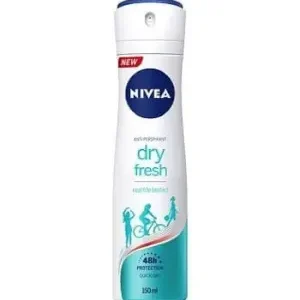 نيفيا مزيل عرق سبراي حريمي دراي فريش 150 مل ( عرض خاص ) | Nivea Deod Spr. F/W 150Ml Dry Fresh (#)