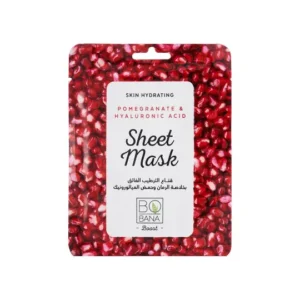 بوبانا قناع ورقي بالرمان زحمض الهيالورونيك | Bobana Mask Wrqy With Pomegranate Zhmd Alhyalwrwnyk