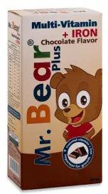 مر. بيار بلس حديد ( شوكولاتة ) شراب 400 مل | Mr. Bear Plus Iron ( Chocolate ) Syrup 400 Ml