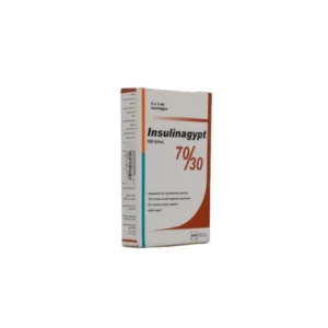 إينسوليناجيبت - 70/30 - 100 وحدة دولية/مل 5 خرطوشة 3 مل | Insulinagypt - 70/30 - 100 Iu/Ml 5 Cartridges 3 Ml
