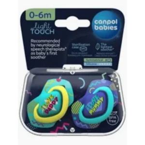 كانبول بيبي تيتينة سيليكون نيون ازرق 0-6 شهور | Canpol Baby Pacifier Silicone Nywn Blue 0-6 Months