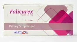 فوليكوريكس 400 ميكروجرام 30 قرص | Folicurex 400 Mcg 30 Tab