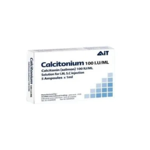 كالسيتونيوم 100 وحدة دولية / 1 مل 5 أمبول | Calcitonium 100 I.U. / 1 Ml 5 Amp