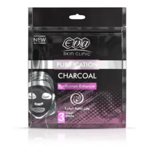 ايفا سكين كلينيك قناع بالفحم 3 شيت | Eva Skin Klynyk Mask With Charcoal 3 Shyt