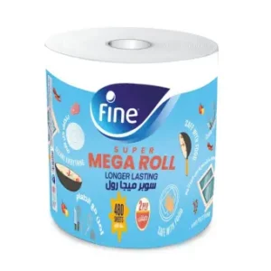 فاين بكر مطبخ ميجا رول طبقتين 480 ورقة | Fine Rolls Mtbkh Mega Roll Tbqtyn 480 Wrqa