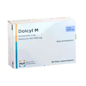 Dolcyl - M - 2 Mg / 1000 Mg 20 Tab