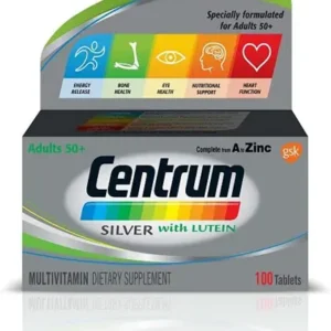 سنترم فضي للكبار 50+ 100 قرص | Centrum Silver Adults 50+ 100 Tab