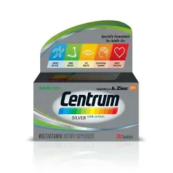 سنترم فضي للكبار 50+ 30 قرص | Centrum Silver Adults 50+ 30 Tab