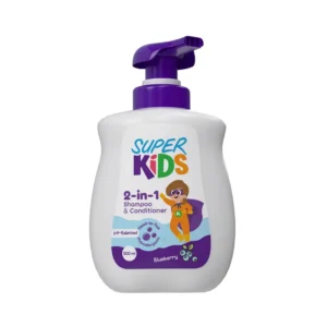 سوبر كيدز 2×1 شامبو وبلسم بلو بيري 500 مل | Superkids 2-In-1 Shampoo&Cond. 500Ml Blueberry