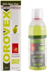 اوروفكس غسول للفم 120 مل أخضر أبل ( تفاح اخضر ) | Orovex Mouth Wash 120 Ml Green Apple ( Tfah Green )