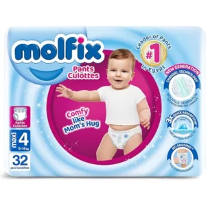 مولفيكس بانتس - ماكسي رقم.4 32قطع(4) | Molfix Pants - Maxi No.4 32pcs(4)