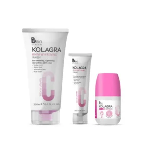 Kolagra Bikini Whitening (Wash + Cr.) + Roll-On 3Pcs #