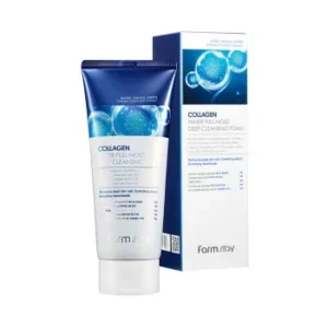 فارم ستاي كولاجين ماء رغوة التنظيف العميق الرطبة 180 مل | Farm Stay Collagen Water Full Moist Cleansing Foam 180Ml