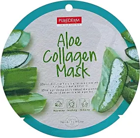 بيورديرم قناع ورقي من الكولاجين بالصبار قطعة واحدة | Purederm Mask Wrqy From Alkwlajyn With Aloe Piece One