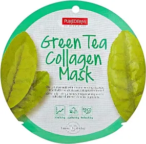 Purederm Mask Wrqy From Alkwlajyn With Extract Alshay Alakhdr Piece One