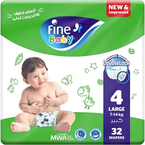 فين بيبي ماكسي 30دي (4) حفاضات ماكسى | Fine Baby Maxi 30d (4) Diapers Maksa