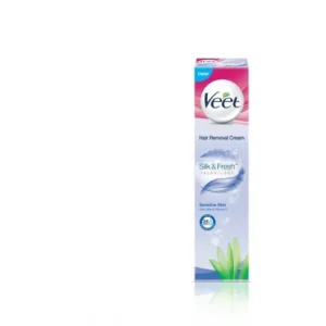 فيت كريم لازالة الشعر للبشرة الحساسة 100جرام - عرض خاص | Veet H.remover Cr. 100Gm Silk&Fresh Sens. Sk. #