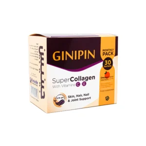 جينيبين سوبر كولاجين 30 كيس بالبرتقال | Ginipin Super Collagen (Orange) 30 Sachets