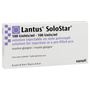 لانتوس سولوستار 100 آي.يو/مل 5 معبأ مسبقًا أقلام 3 مل (إكس إكس) | Lantus Solostar 100 I.U/Ml 5 Prefilled Pens 3 Ml (Xx)