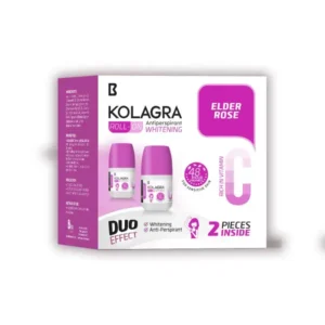 كولاجرا مزيل عرق رول اون ايلدر روز 2 قطعة 60مل - عرض خاص | Kolagra Whiten. Deo Vit. C Roll-On 60Ml Elder Rose 2Pcs #